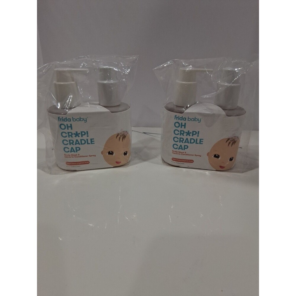 4 Bottles Frida Baby Cradle Cap Treatment Scalp Mask & Leave-In Spray B11